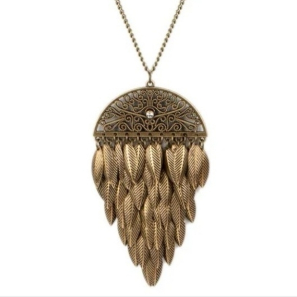 Jewelry - Boho Long Feather Necklace